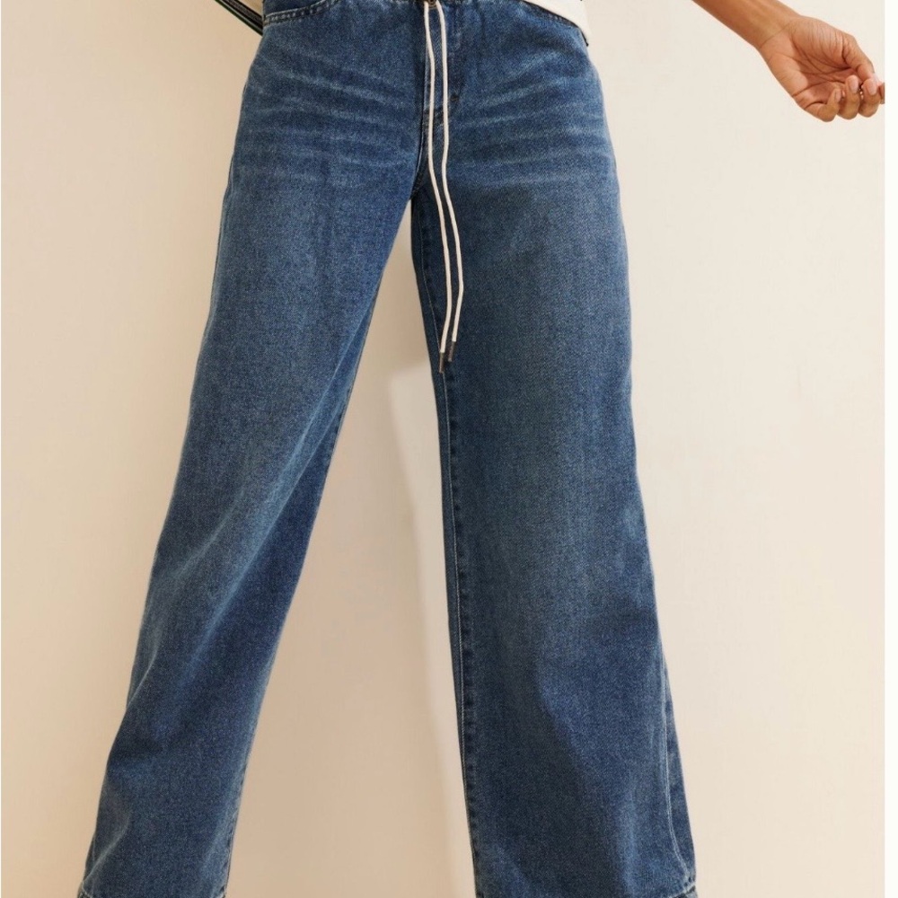 Habitual Jade Drawstring Wide Leg Jeans